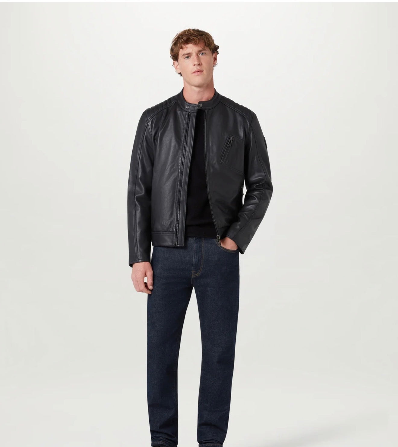 Belstaff Giacca V Racer Pelle cheviot