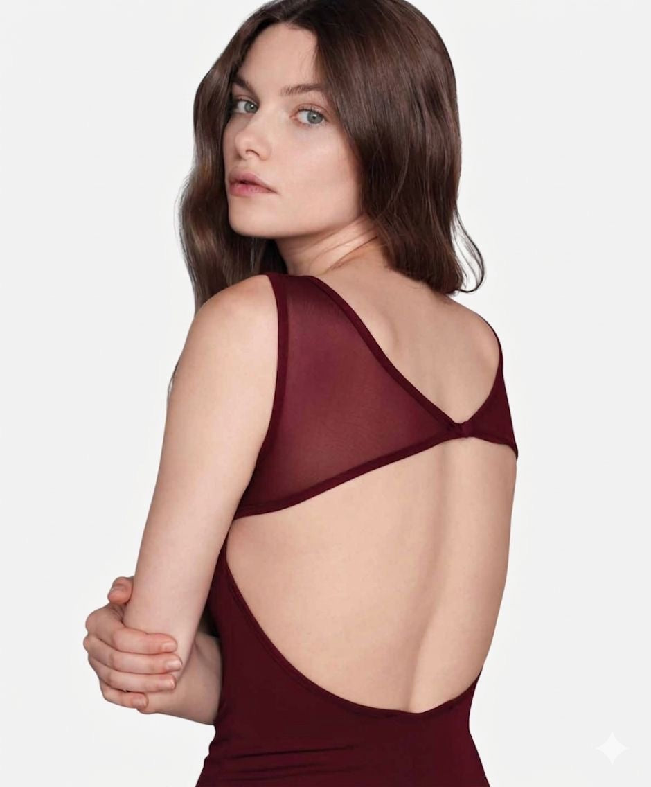Abito combinato bordeaux Kostumn1