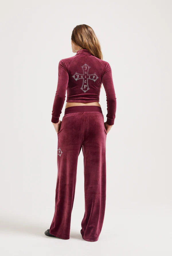 Pantalone In Velluto Con Croce Juicy Couture