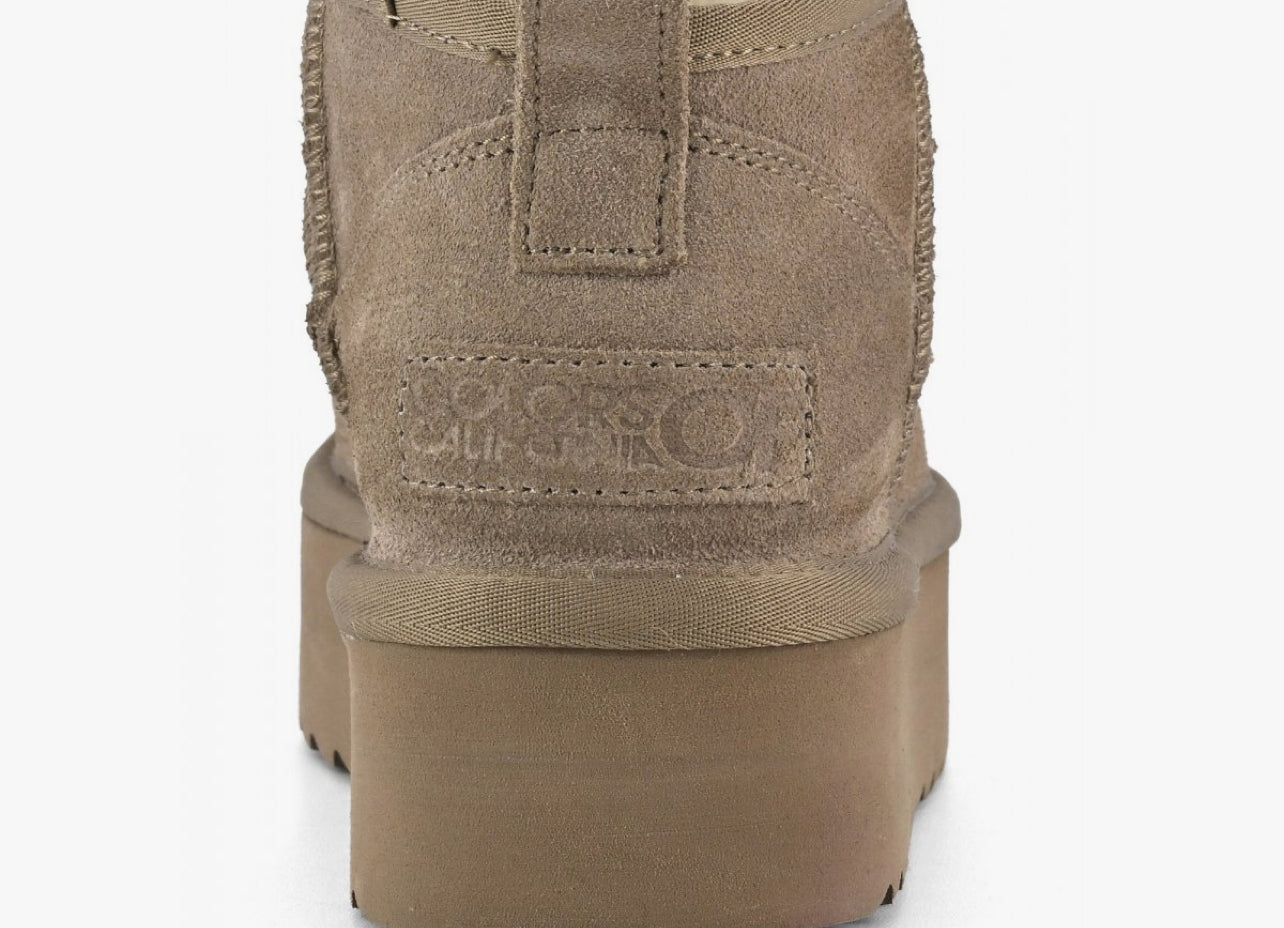 Stivale Platform In Pelle Scamosciata Colors Of California