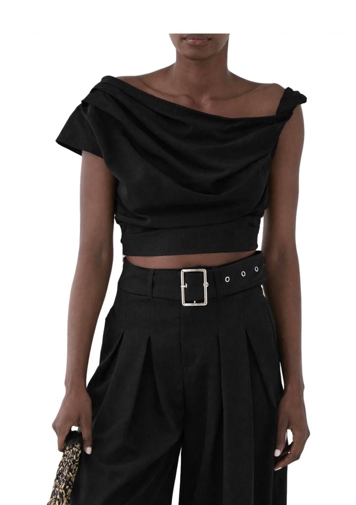 Top Crop nero Eleh