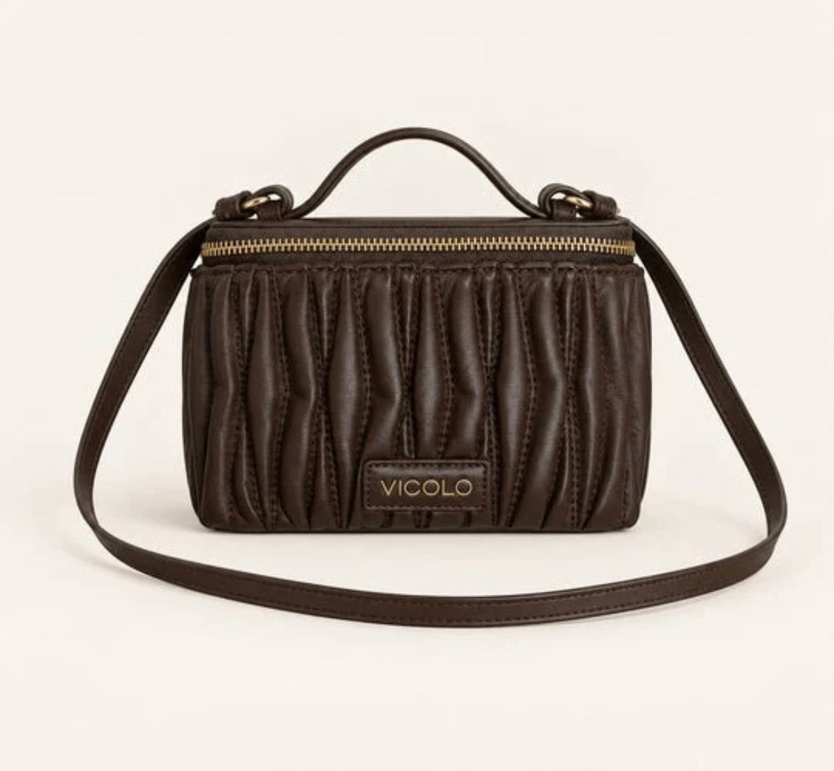 Borsa a bauletto con logo Vicolo