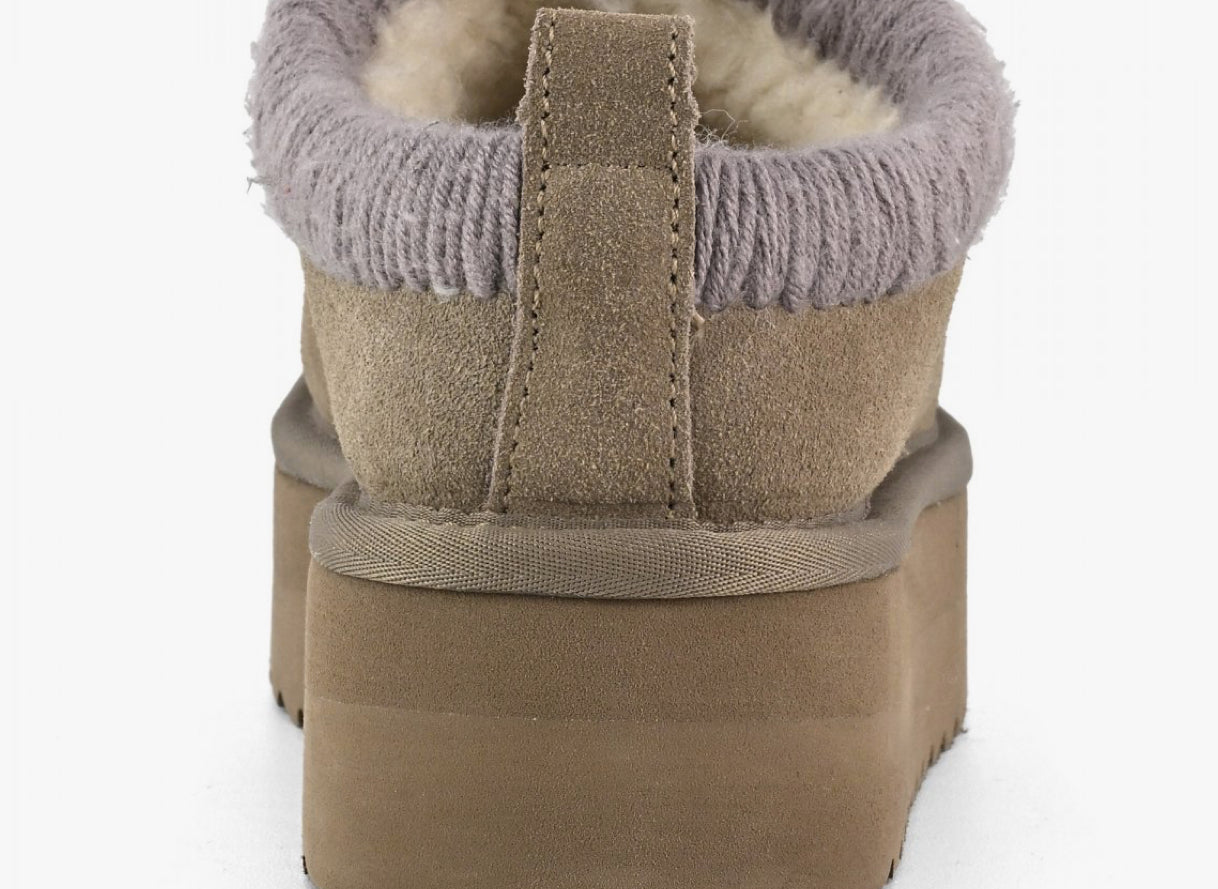 Sabot Suola Platform Con Ciciture Maxi Colors Of California