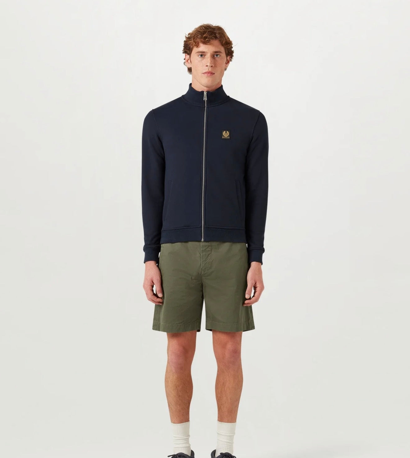 Belstaff Felpa Con Zip Intera