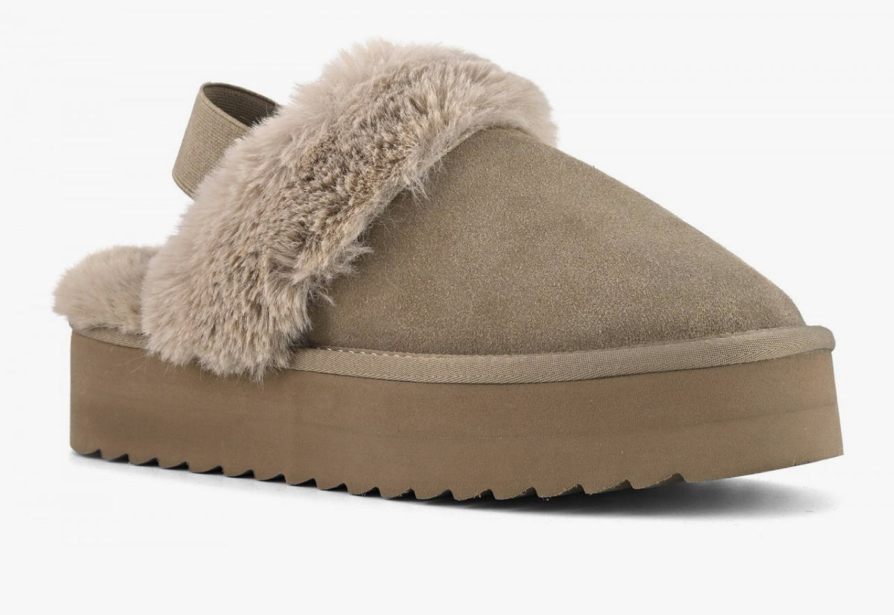 Ciabatta Suola Platform In Pelo Colors Of California