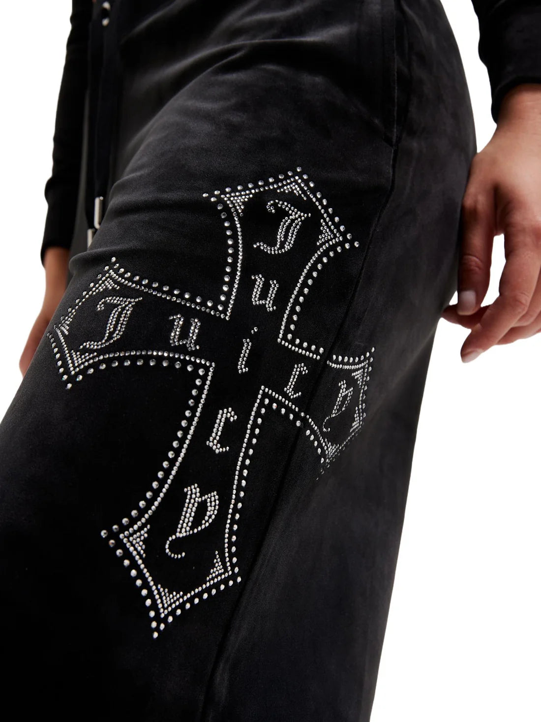 Pantalone In Velluto Con Croce Juicy Couture
