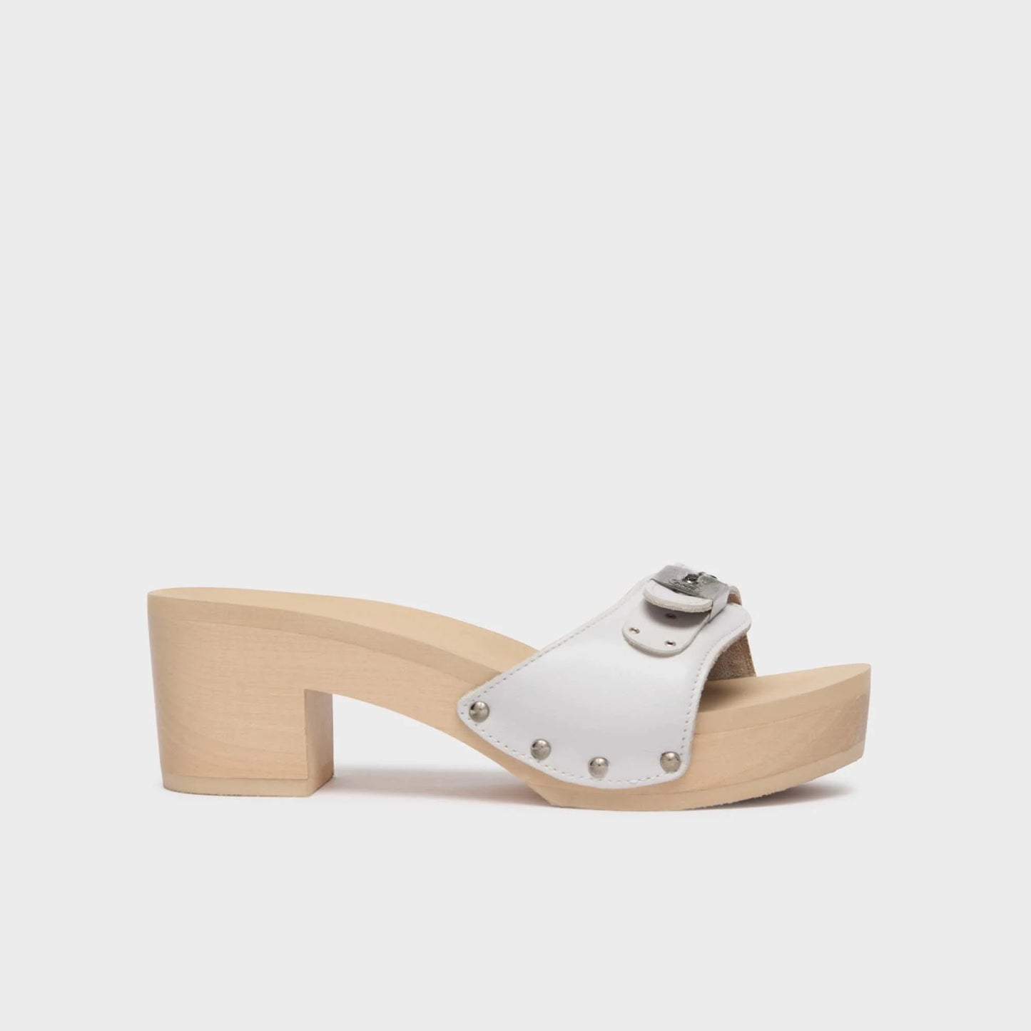 Mules White Pescura Ibiza Scholl
