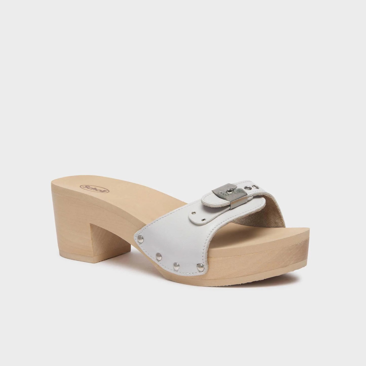 Mules White Pescura Ibiza Scholl