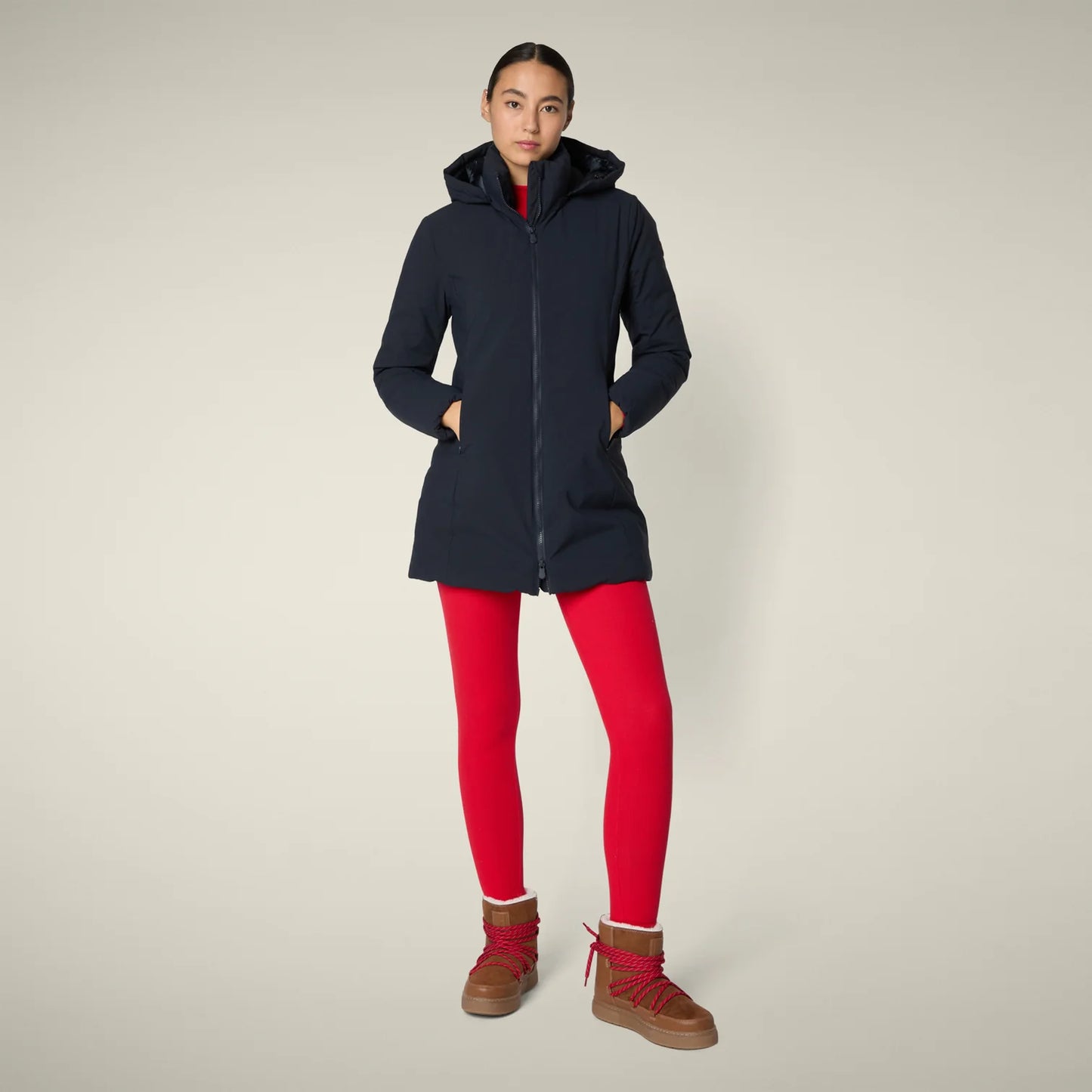Save The Duck Parka Donna Animal Free Mod. Rachel Blu Nero