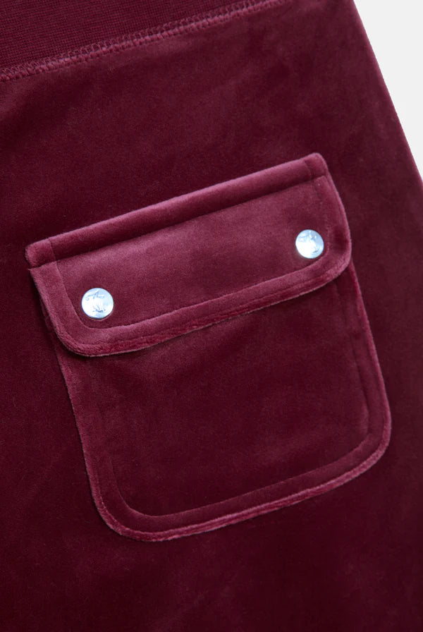 Pantalone Da Tuta In Velluto Con Diamanti Preziosi Juicy Couture