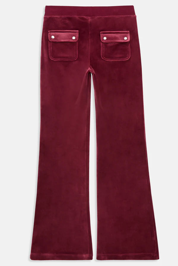 Pantalone Da Tuta In Velluto Con Diamanti Preziosi Juicy Couture