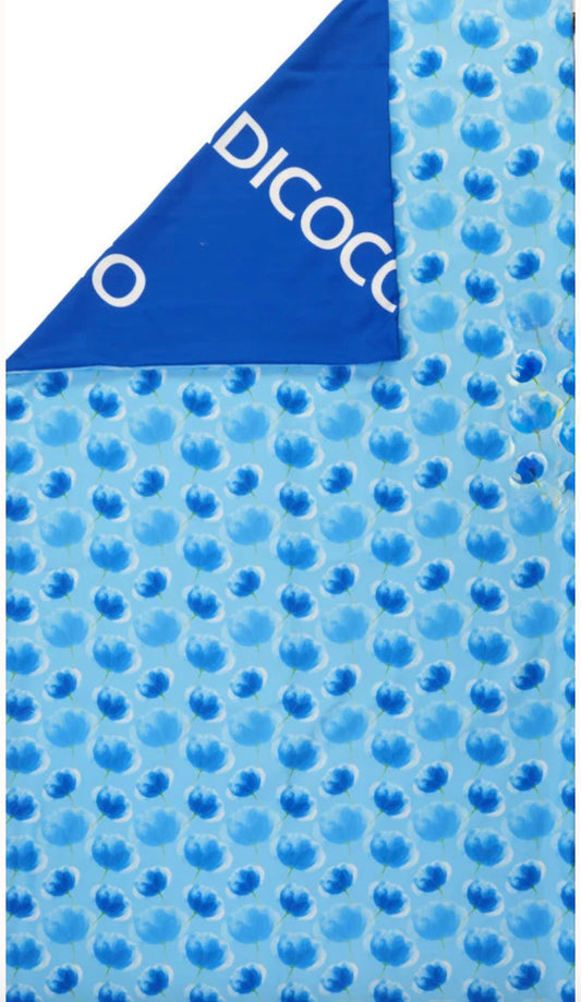 Telo mare microfibra romantic flowers Acqua di cocco