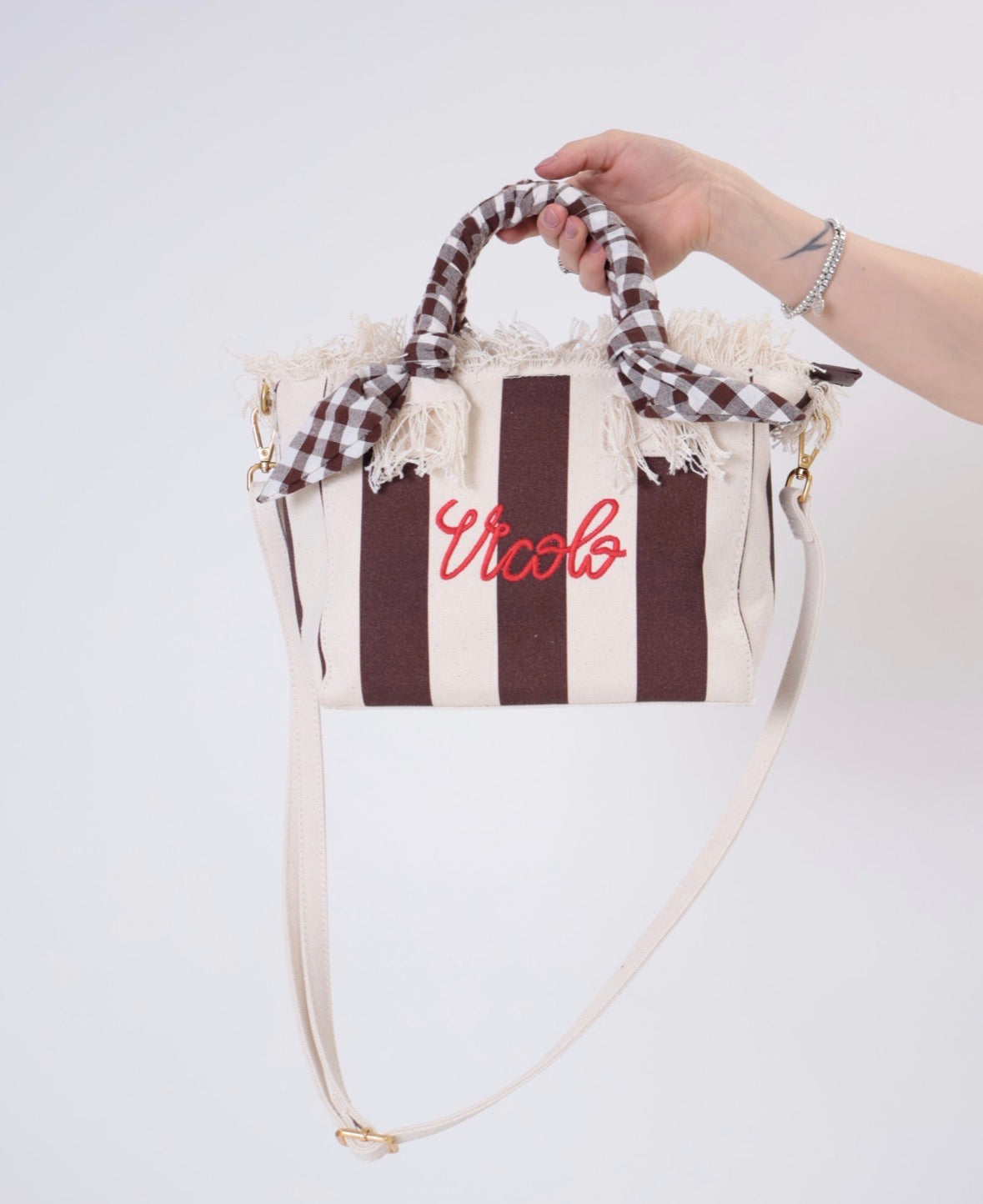 Borsa ibiza small bag righe