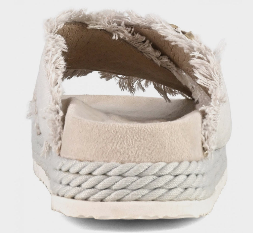 Criss-Cross Sandal Recycled Canvas Mou