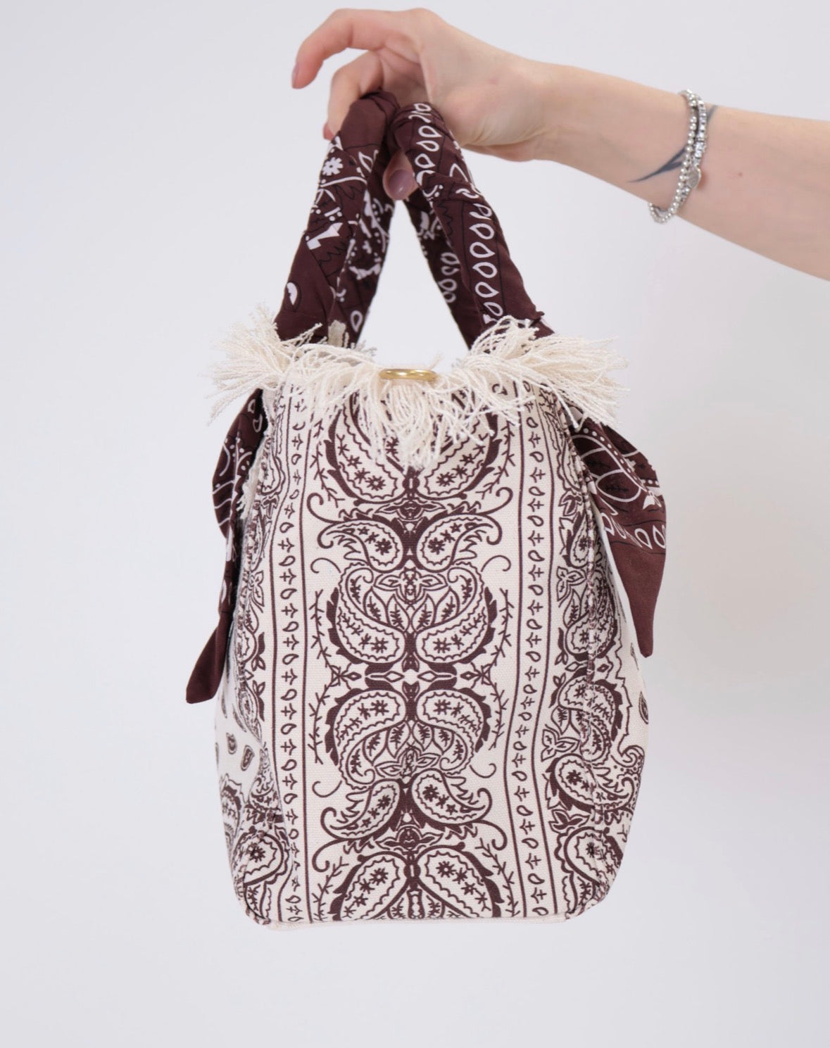 Borsa media canvas fantasia bandana Vicolo