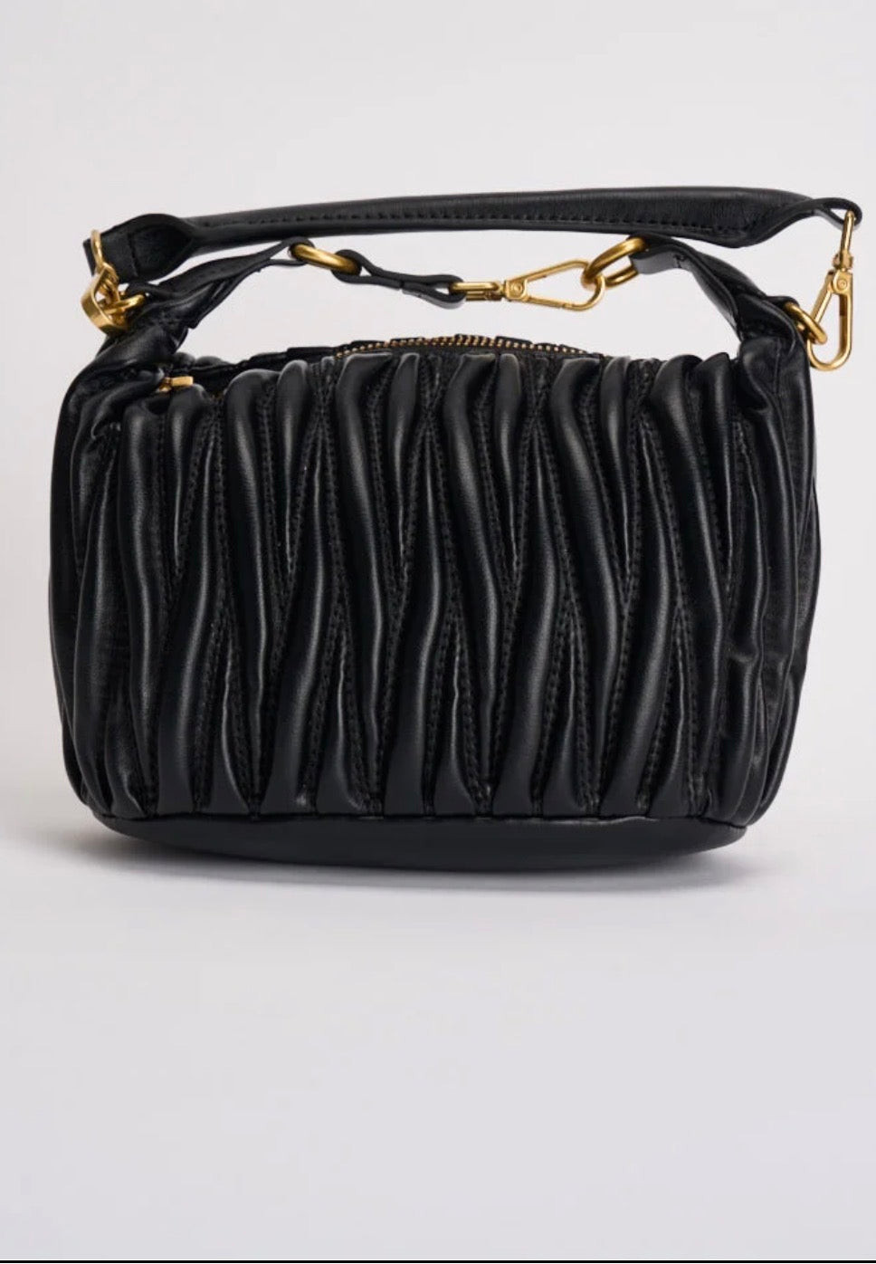 Borsa donna Hook a spalla nera Vicolo