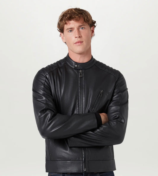 Belstaff Giacca V Racer Pelle cheviot