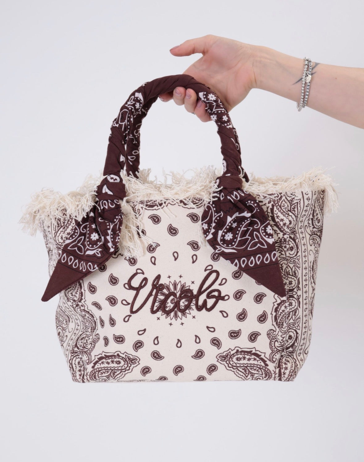 Borsa media canvas fantasia bandana Vicolo