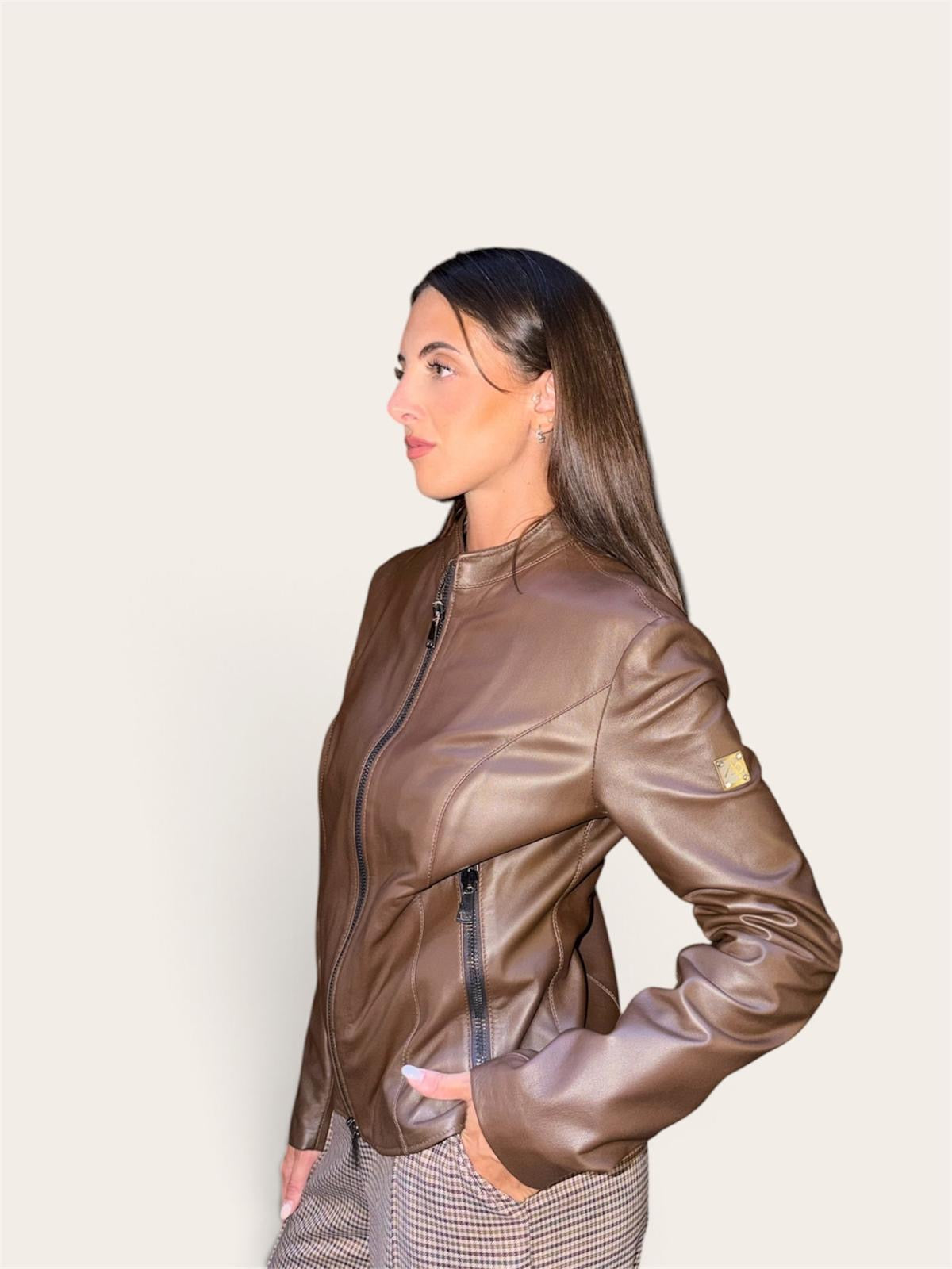 Giubbino in vera pelle AD