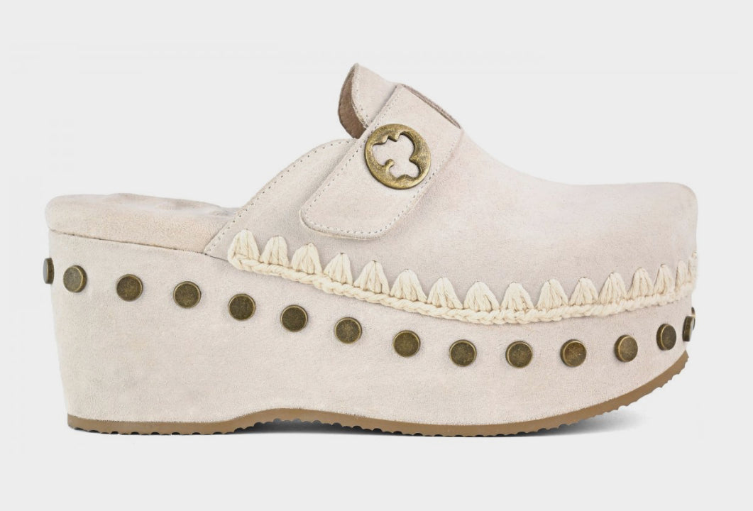 Clog Plain Suede Mou
