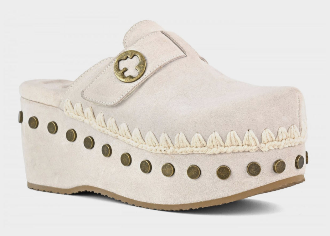 Clog Plain Suede Mou