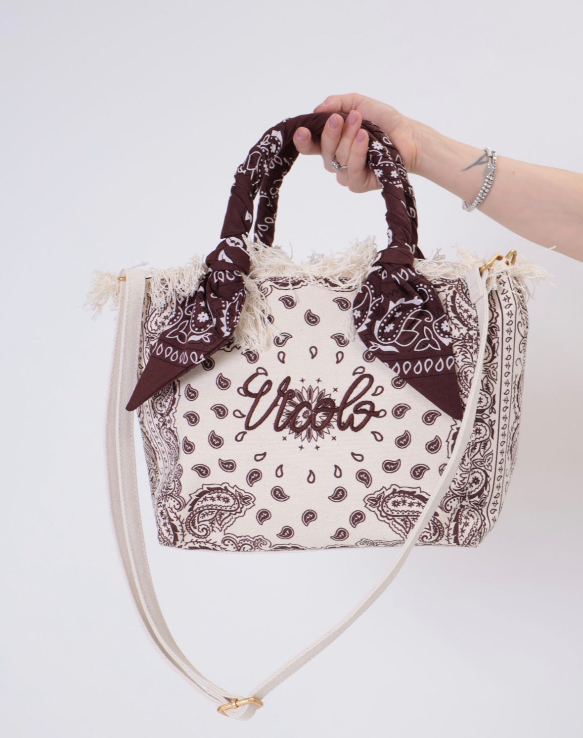 Borsa media canvas fantasia bandana Vicolo