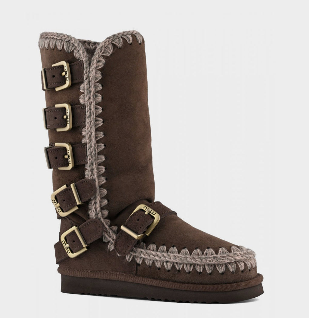 Mou Eskimo 40 Buckle Straps Brown Pepper