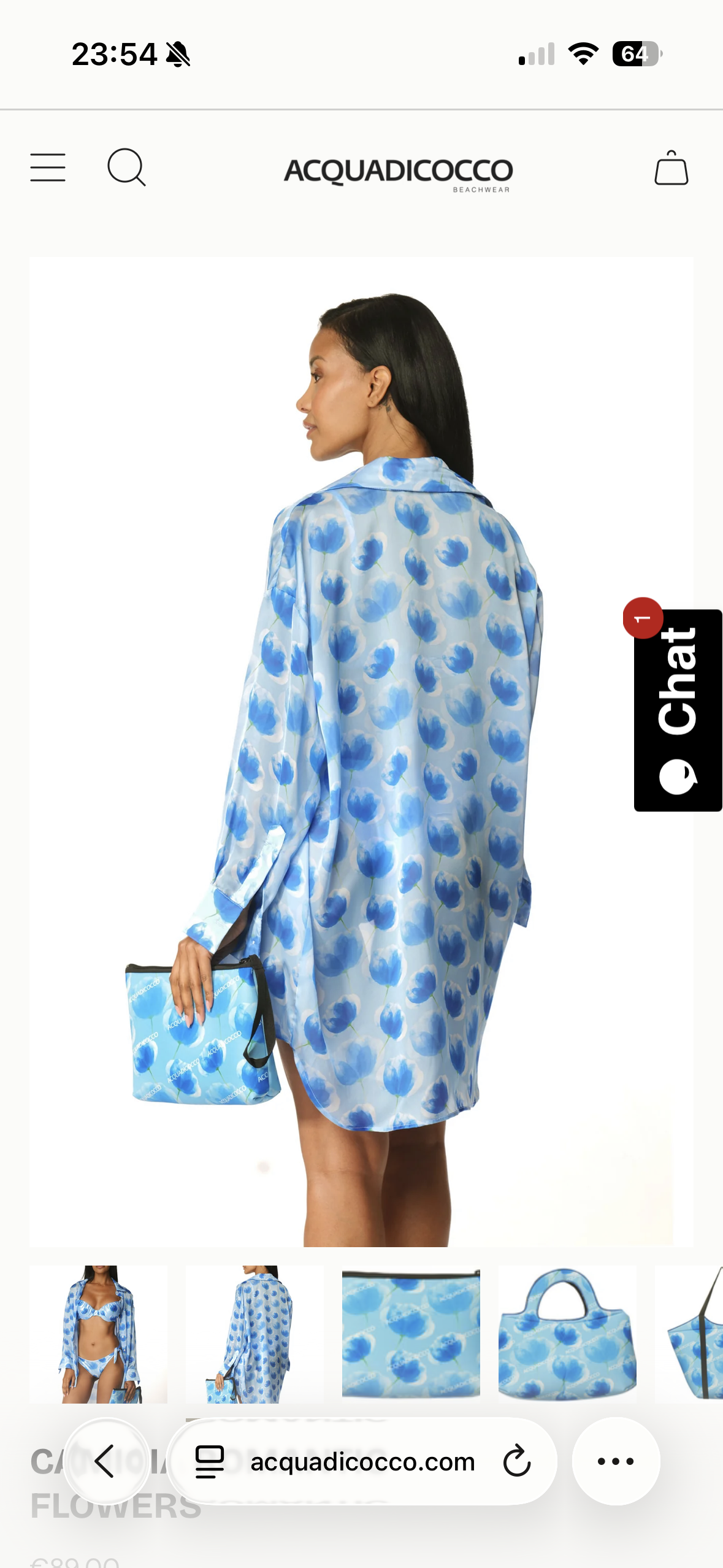 Camicia romantic flowers Acqua di Cocco