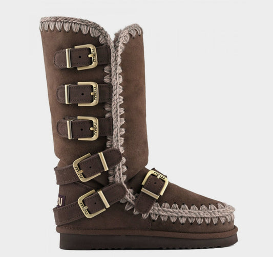 Mou Eskimo 40 Buckle Straps Brown Pepper