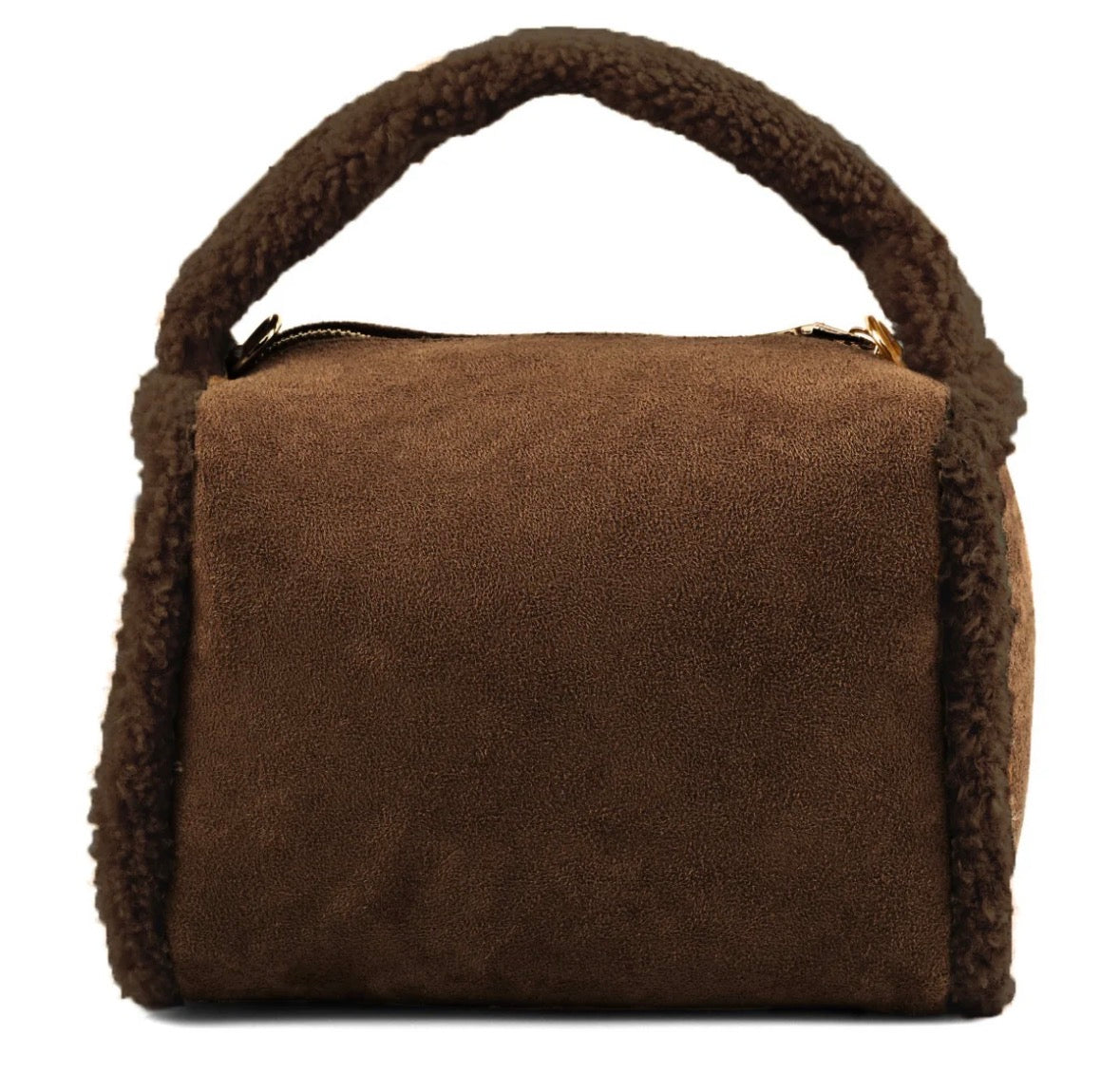 Mini borsa con bordi in pelliccia Colors California