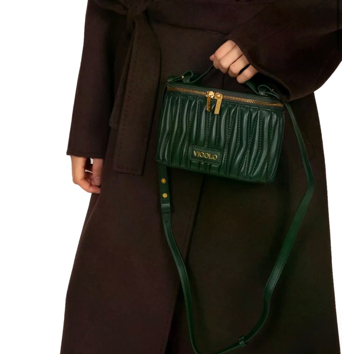 Borsa a bauletto con logo Vicolo