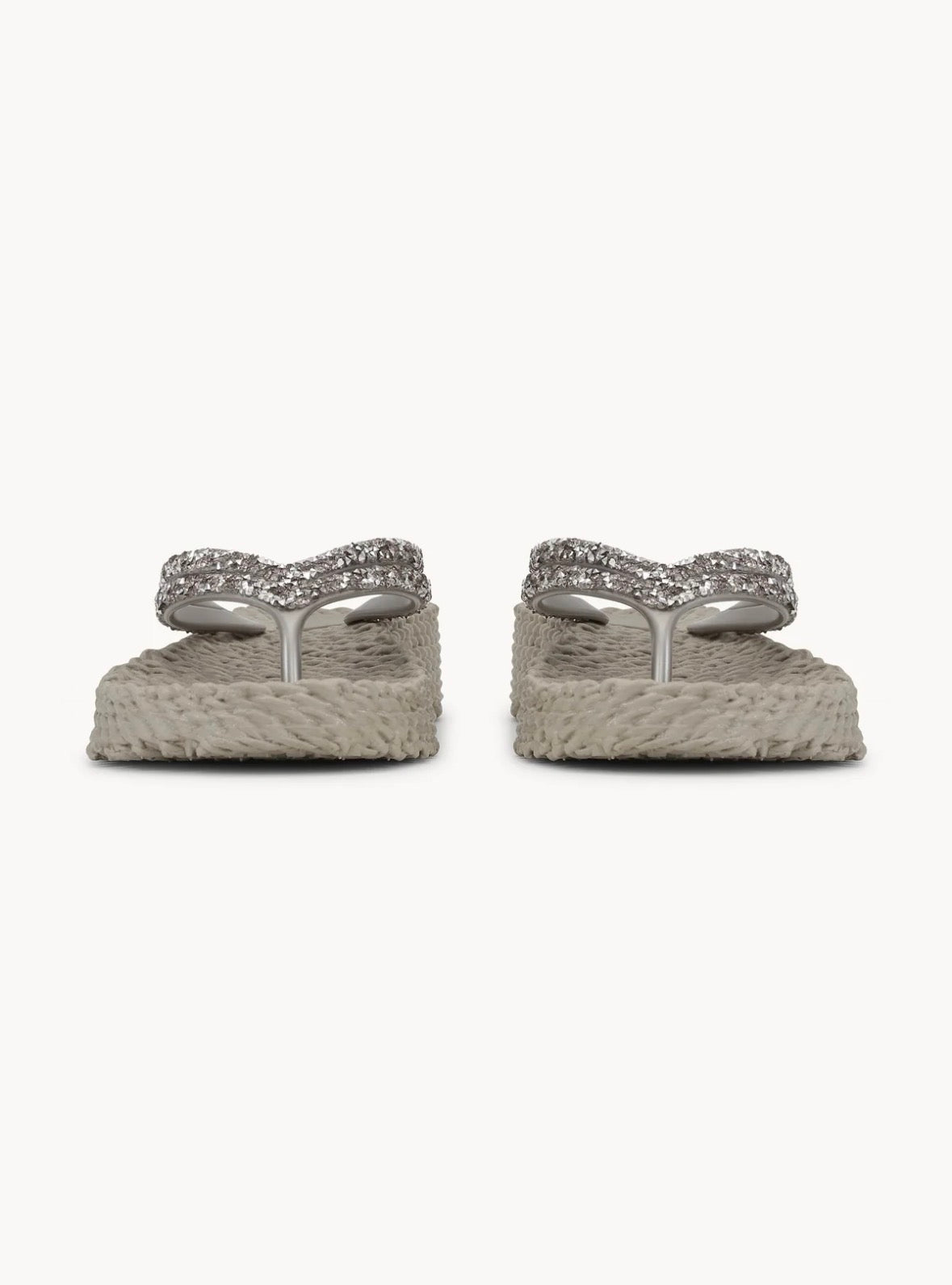Infradito con zeppa e pietre glitterate Ilse Jacobsen