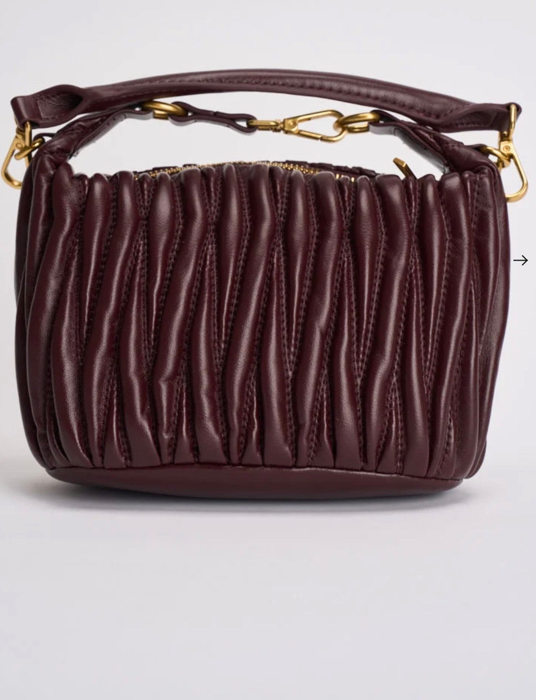 Borsa donna Hook a spalla melanzana Vicolo