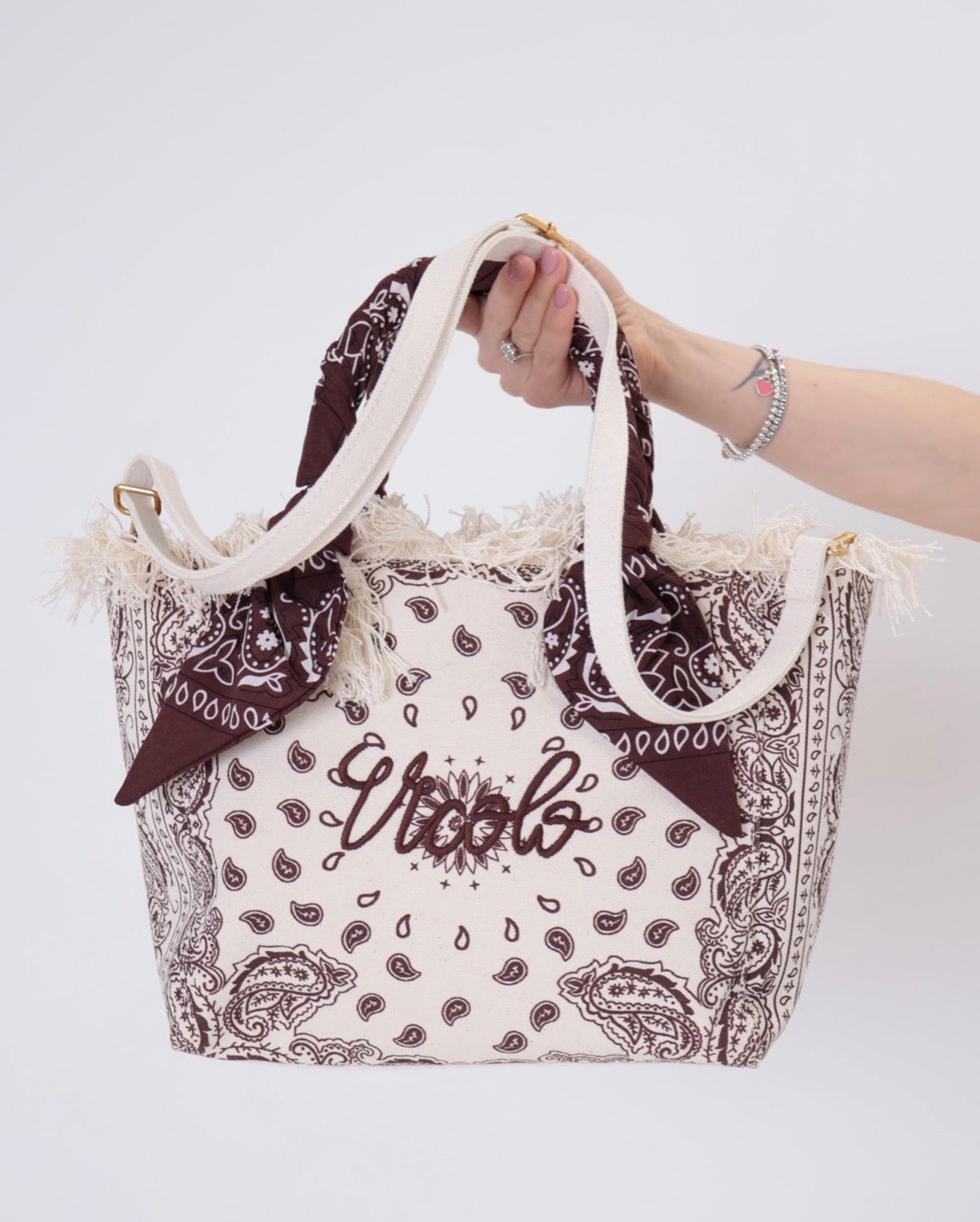Borsa media canvas fantasia bandana Vicolo