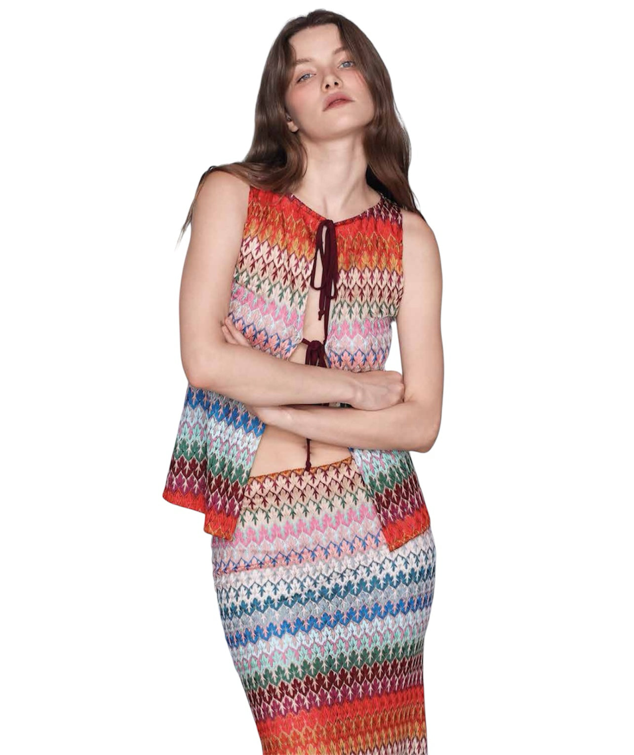 Top con laccetti fantasia Missoni Kostumn