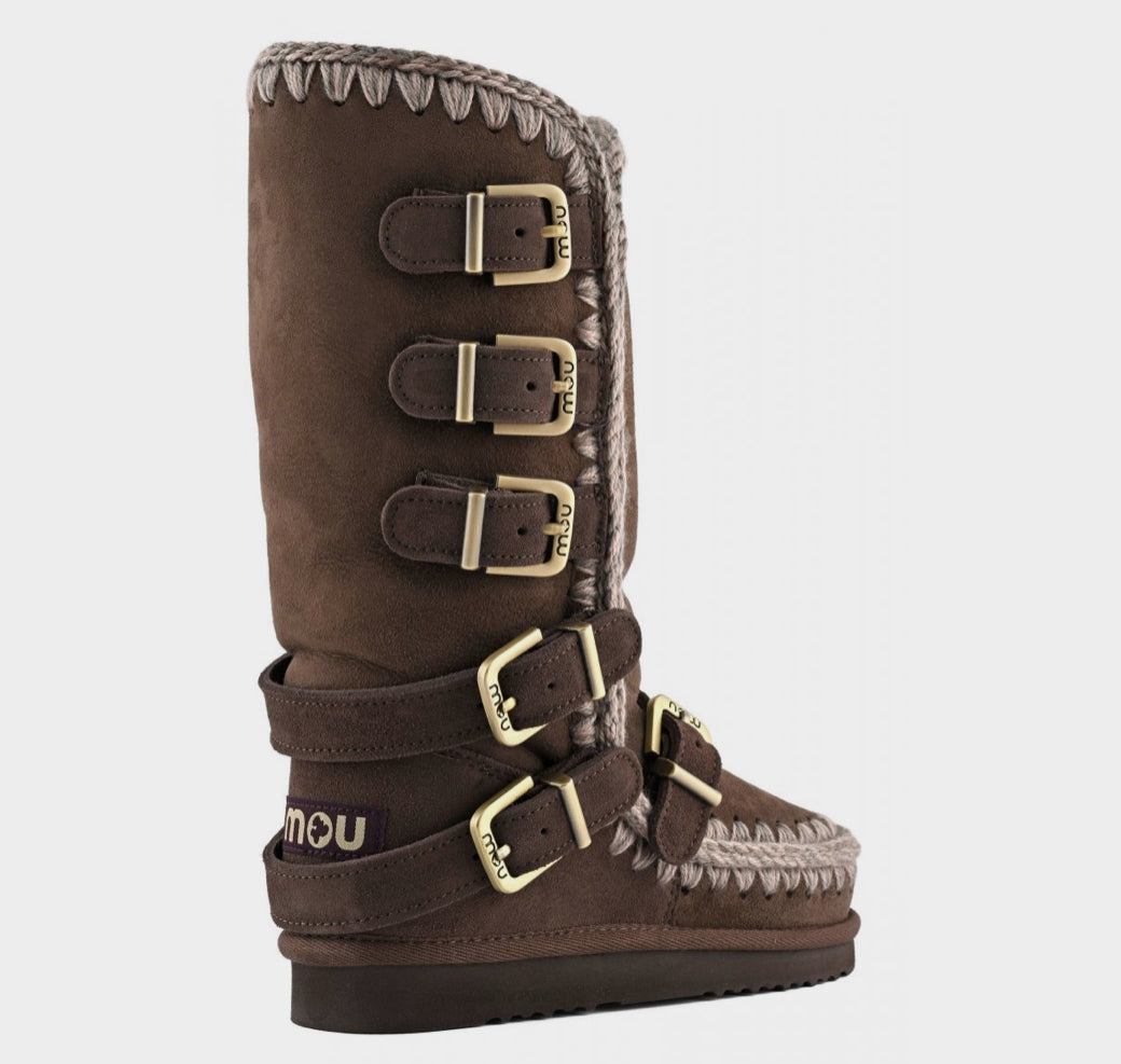 Mou Eskimo 40 Buckle Straps Brown Pepper