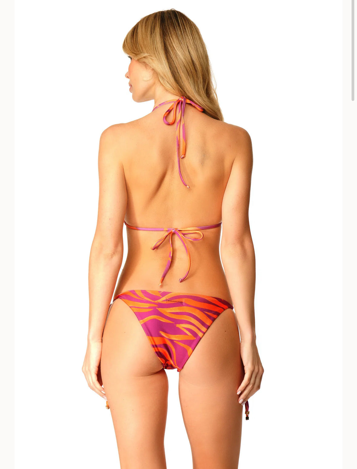 Bikini triangolo paillettes zebra chic Acqua di Cocco