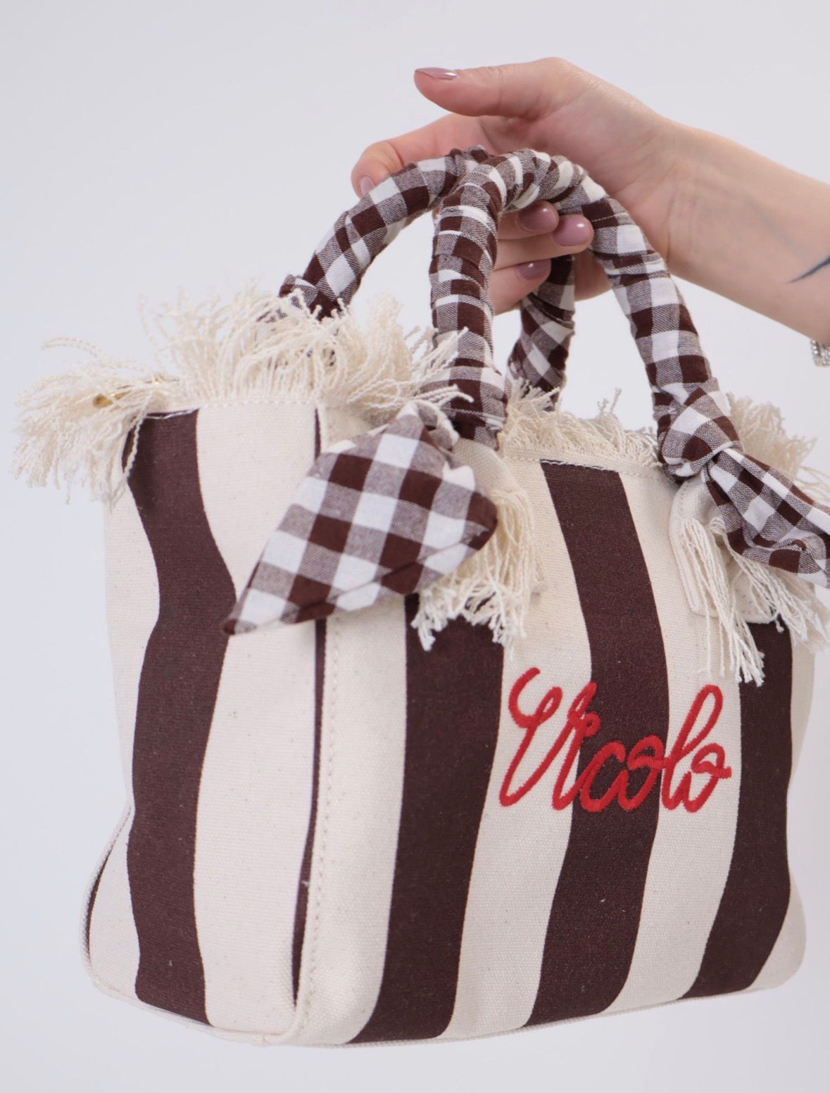 Borsa ibiza small bag righe