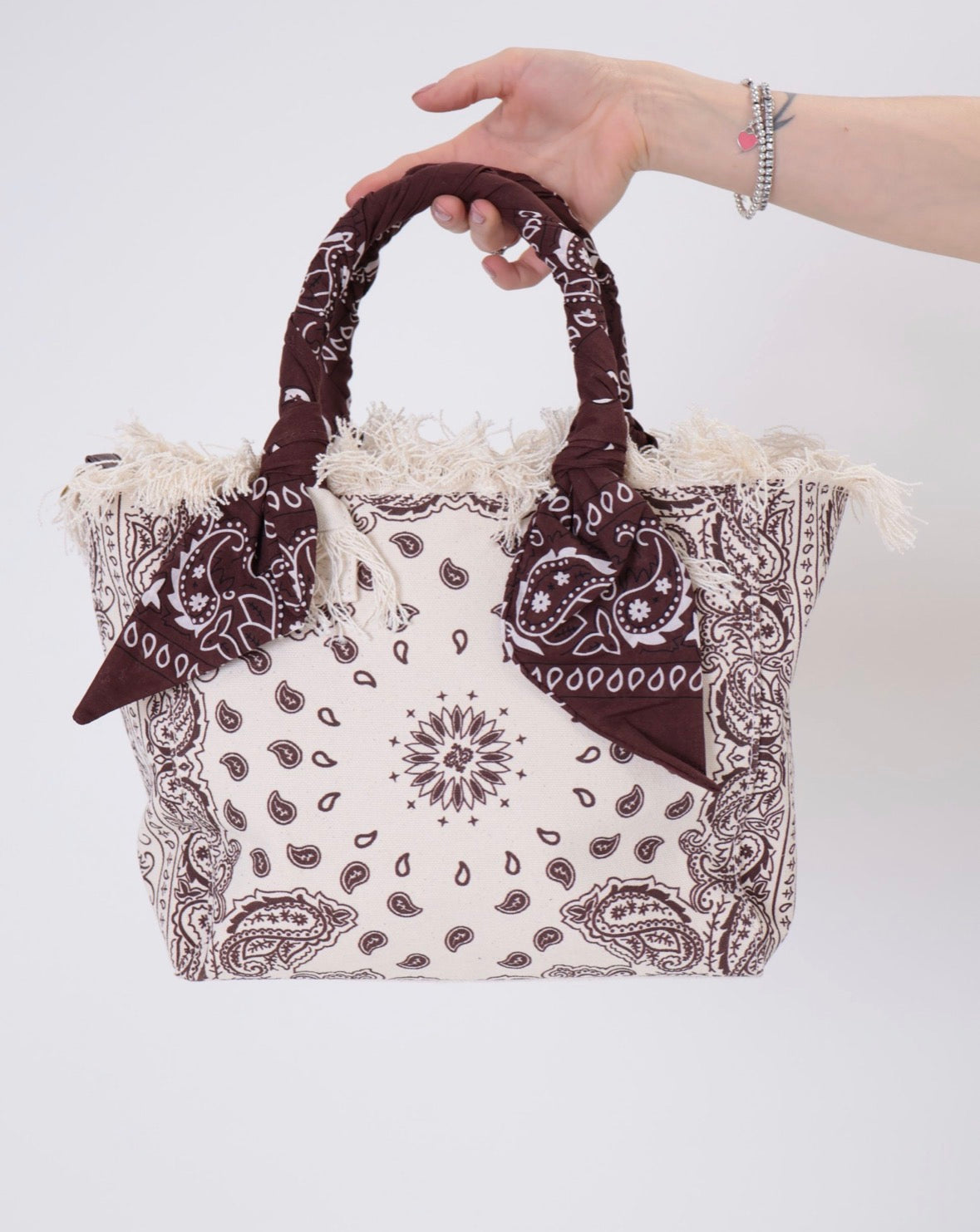 Borsa media canvas fantasia bandana Vicolo