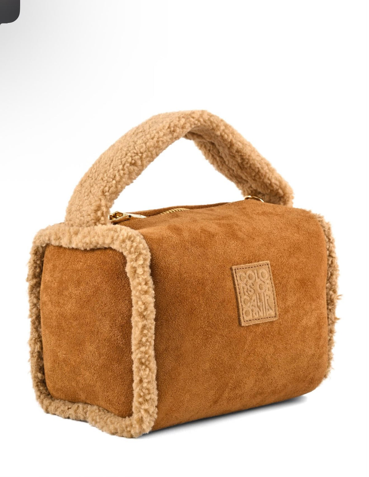 Barb mini borsa con bordi in pelliccia Colors of California
