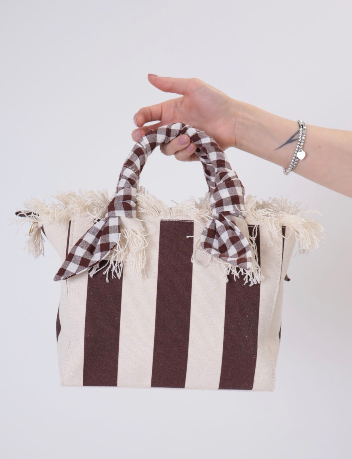 Borsa ibiza small bag righe