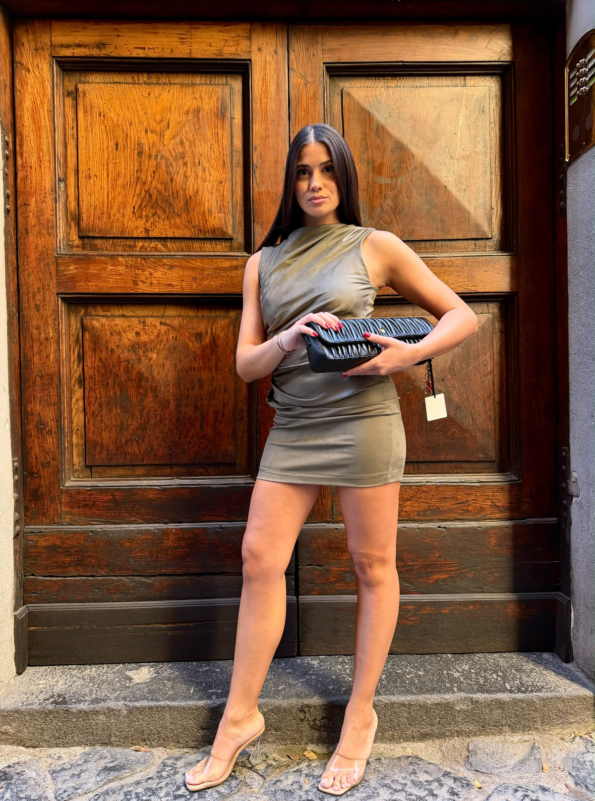 Abito corto drappeggiato Kostumn