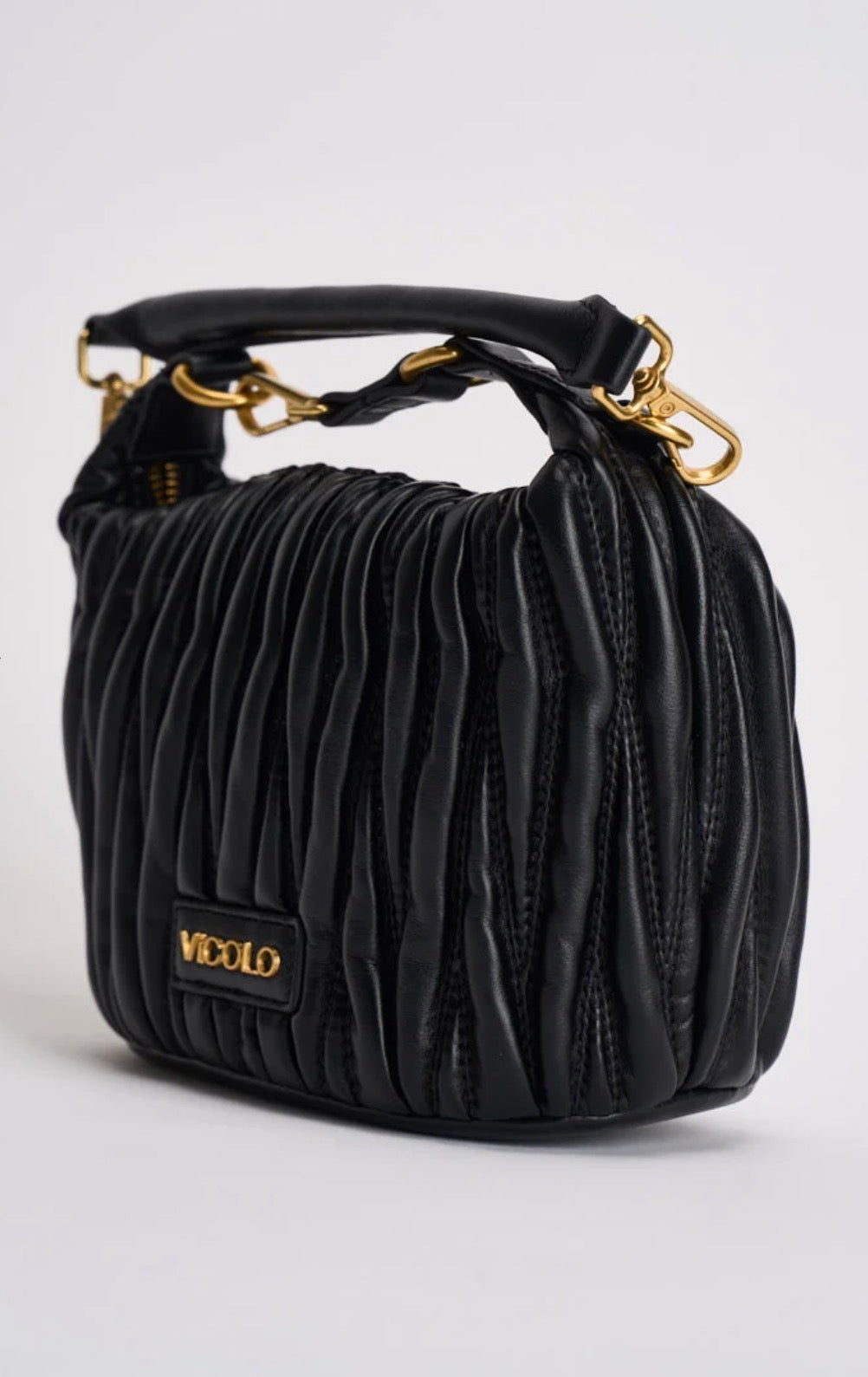 Borsa donna Hook a spalla nera Vicolo