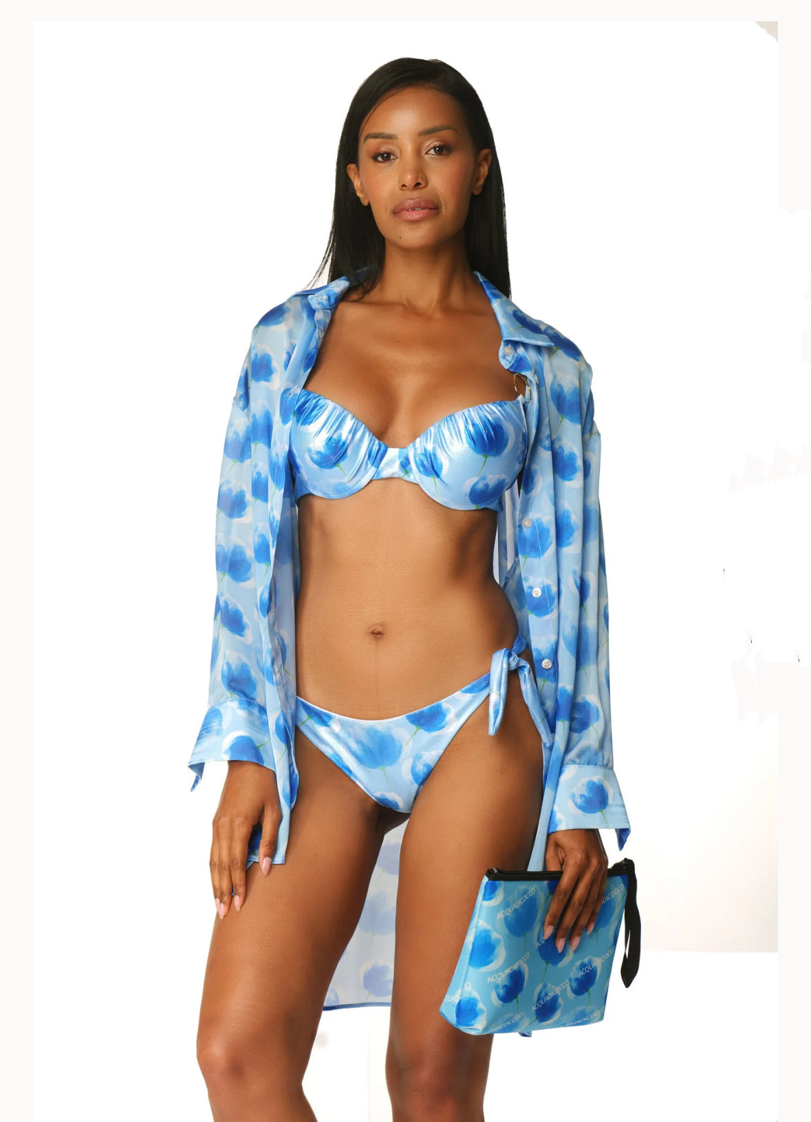 Camicia romantic flowers Acqua di Cocco