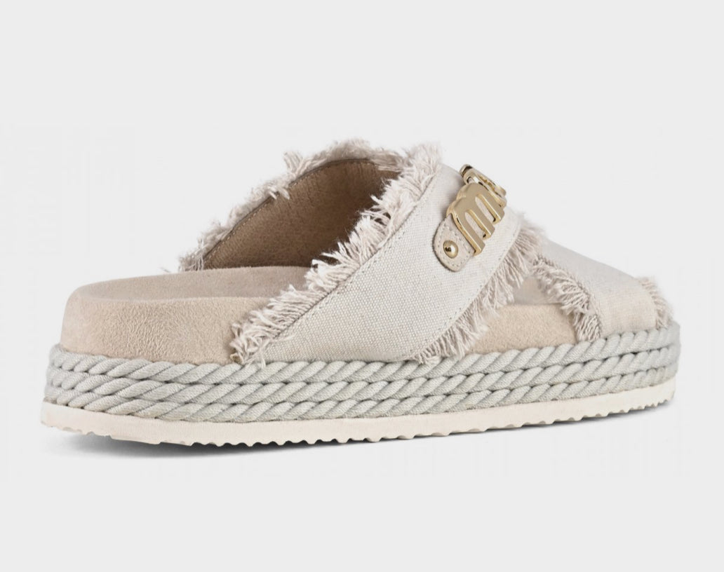 Criss-Cross Sandal Recycled Canvas Mou