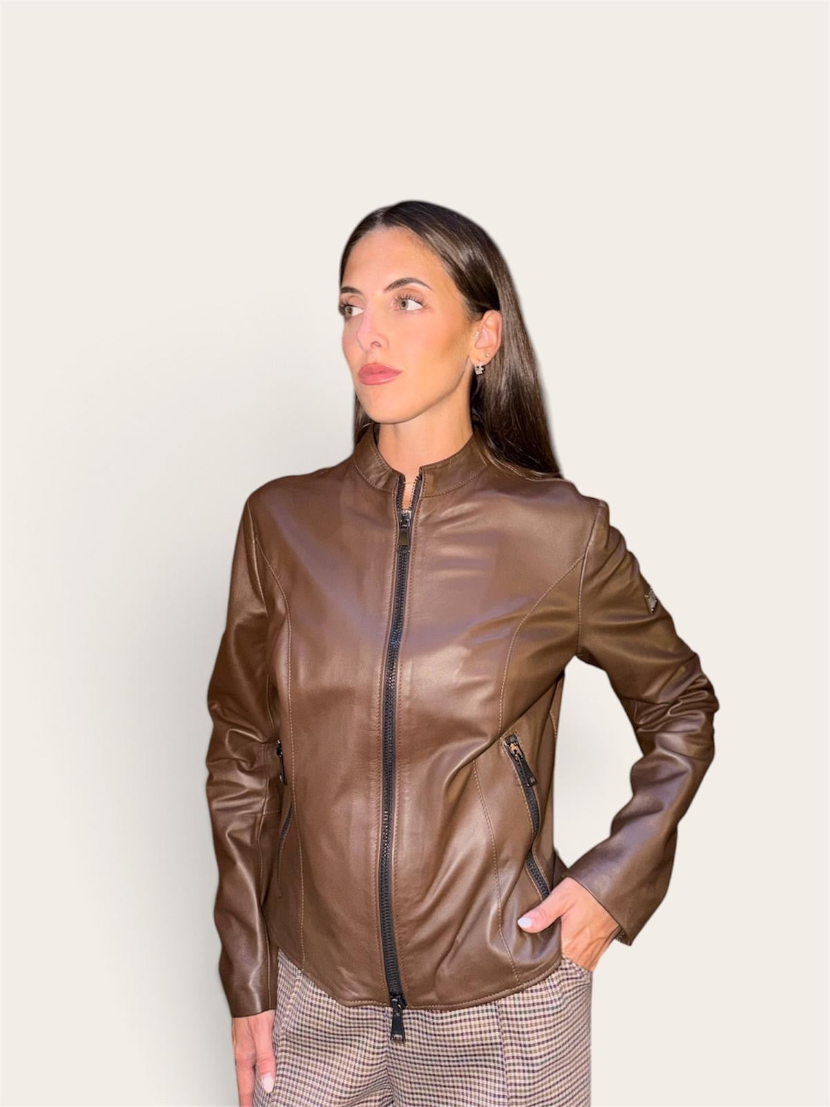 Giubbino in vera pelle AD