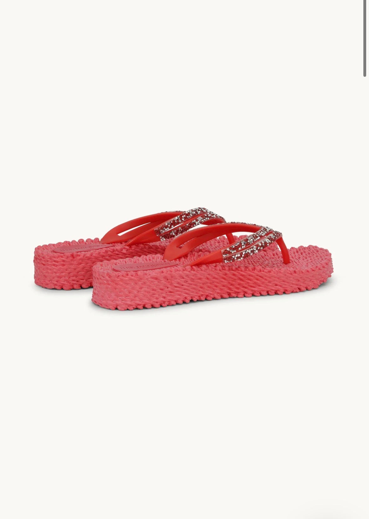 Infradito con zeppa e pietre glitterate Ilse Jacobsen