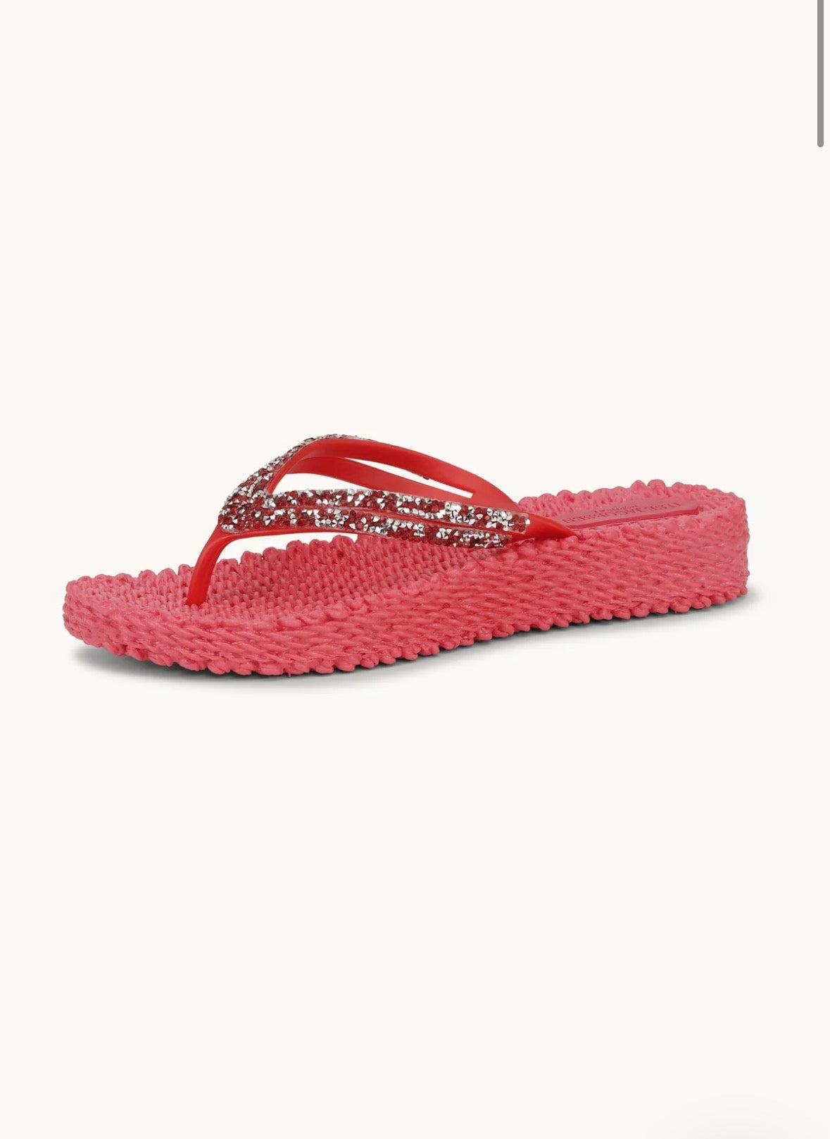 Infradito con zeppa e pietre glitterate Ilse Jacobsen