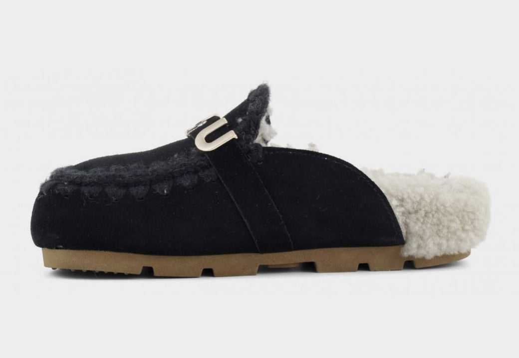 Mou Mou Winter Bio Slide Black