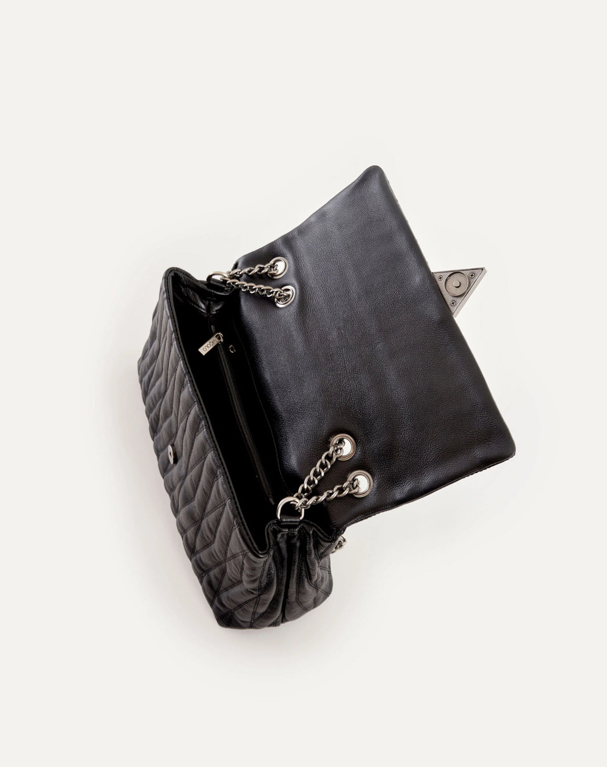 Borsa Nera Trapuntata Belleville Vicolo